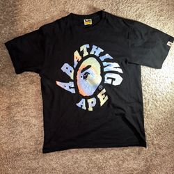 Bape Tie-Dye Black/Sax T-Shirt