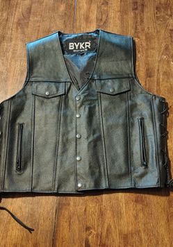 Leather  vest med/large