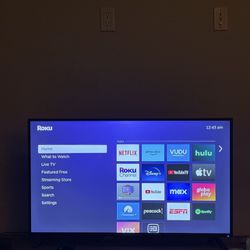 SCEPTRE 40” TV WITH ROKU INCLUDED