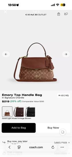 Emory Top Handle Bag- Brand new