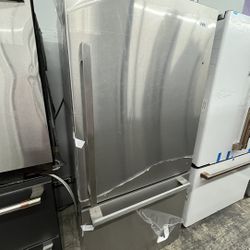 Stainless Steel Bottom Freezer Apartment Size Refrigerator 