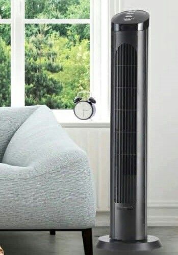 Oscillating Tower Fan 4 Speed Remote Control Revolving 40 inch Air Cooler with Timer