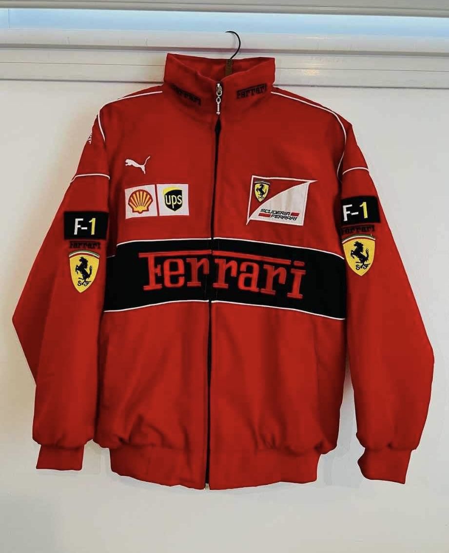 Red Ferrari Vintage Racing Jacket For F1 New With Tags Available All Sizes 