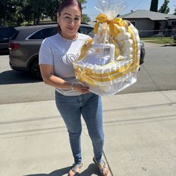 Carriolas Echas De Pampers Para Baby Shower