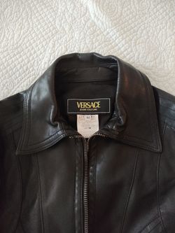 Versace Jeans Couture Black Leather Jacket