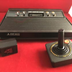 Atari 2600 Black “Vader” Console Clean Tested Works Great 