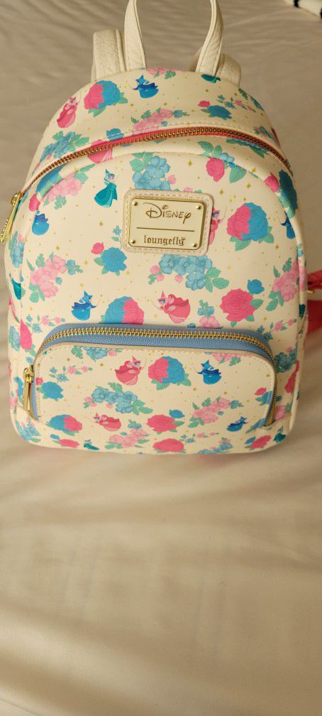 Loungefly Disney Sleeping Beauty Floral Fairies Mini Back Pack