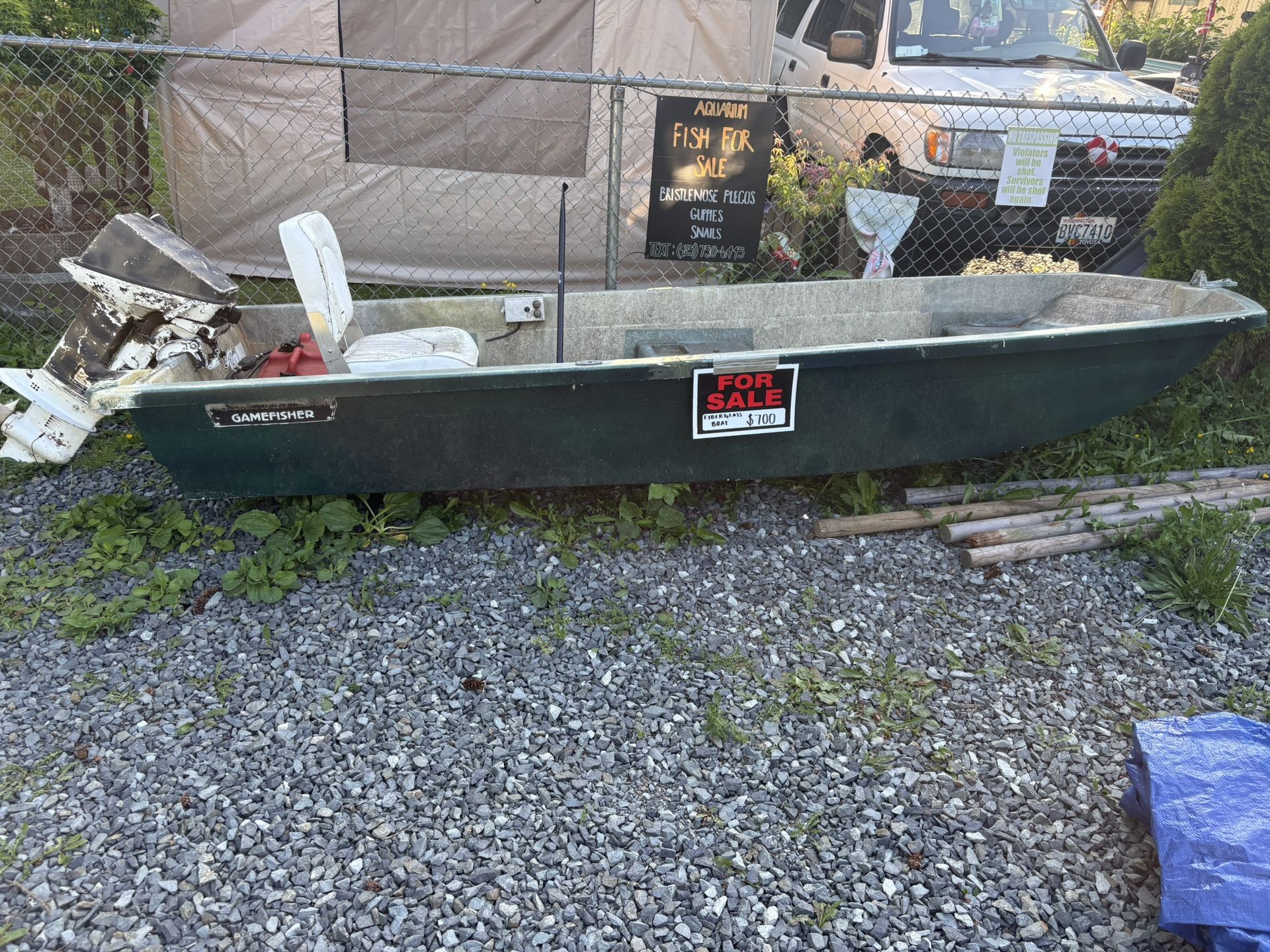 12 Foot Gamefisher Fiberglass Boat