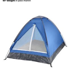 2 Person Pop Up Tent with Rain Fly & Carrying Bag Lightweight Outdoor for Camping, Festivals, Backpacking, Hiking, Beach Shelter