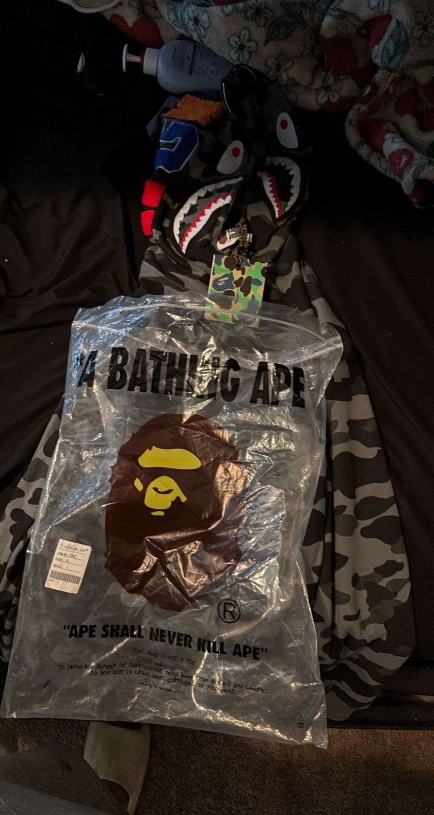 Grey Bape Hoodie 
