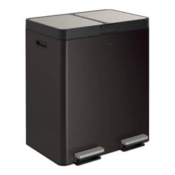 Kohler 82L Dual Bin Step Trash Can black $199.99