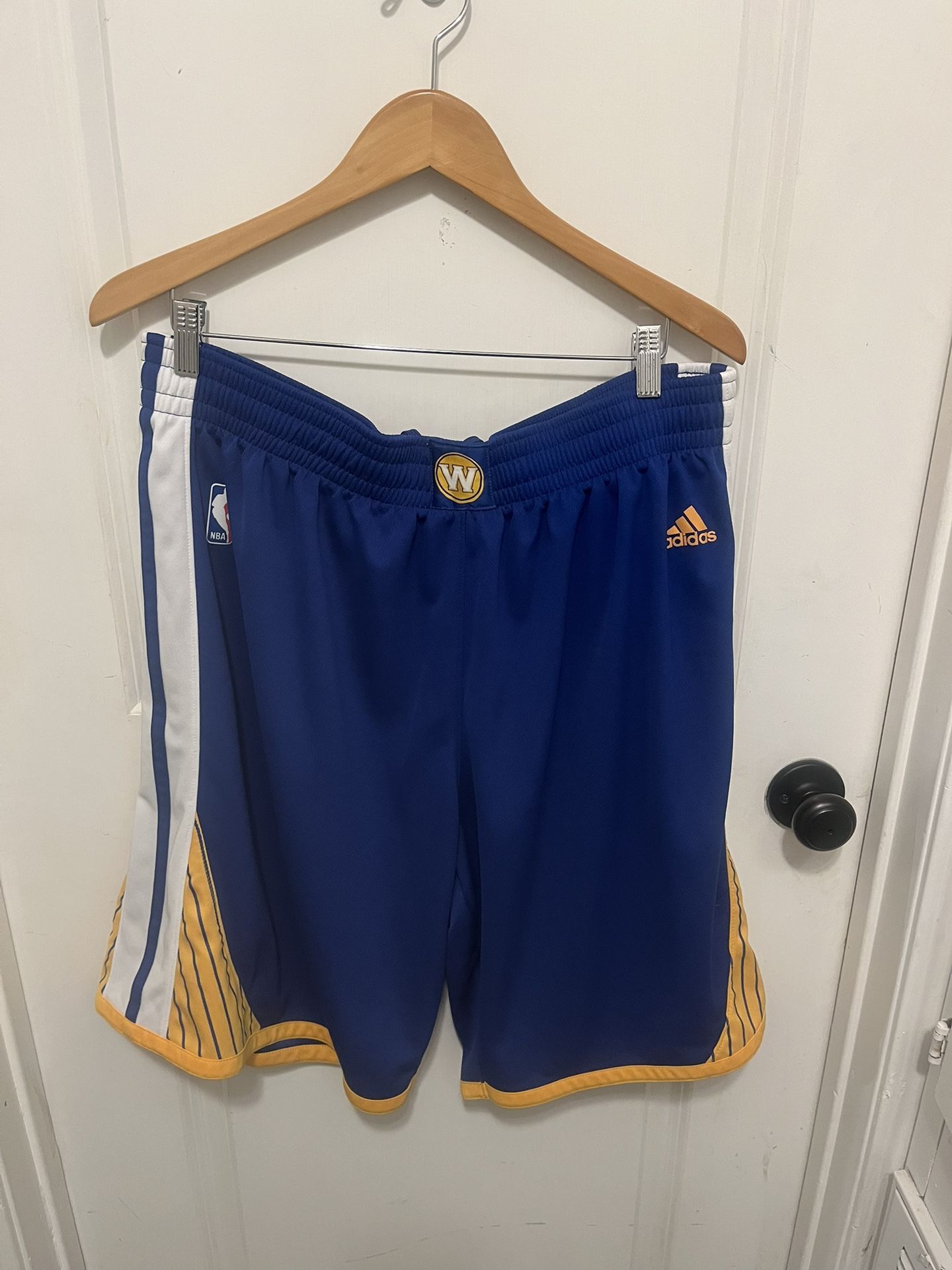 Adidas NBA Golden State Warriors Swingman Shorts Sz XXL Gently Used
