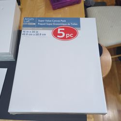 5 pack Canvas 16" x 20"