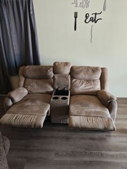 Tan Recliner Sofa