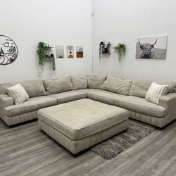 Cream Sectional Couch - Free Delivery 