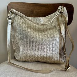 Authentic Hobo Lindley Gold Leather Purse - Retail’s $368