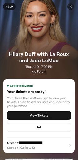 Hilary Duff: the lucky me tour - 3 tickets