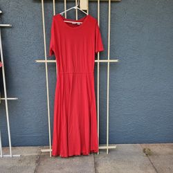 Women's Cute Cotton Red Dress/Size Medium/Never Been Worn 
