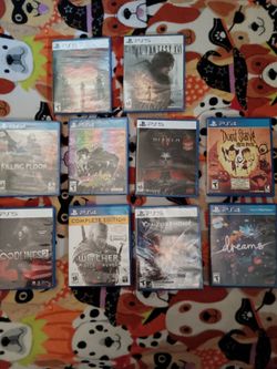Playstation Lot 6 Sealed and 4 Like New