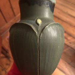 Antique Jonathan White (Odd Inc) Deep Green Ceramic Vase 