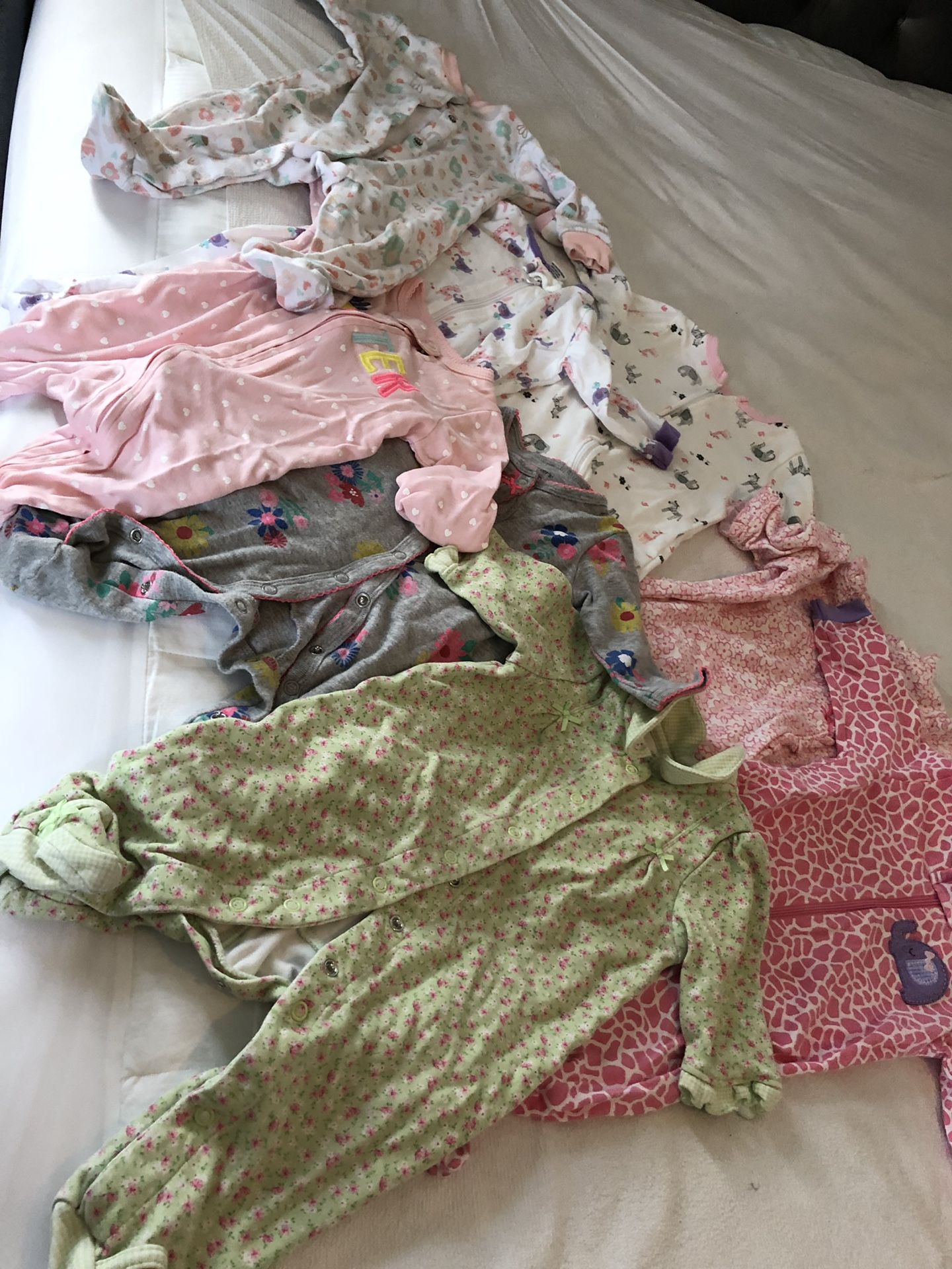 8 pieces pajamas baby girl clothes