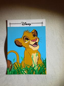 2026 Topps Chrome Disney SIMBA SKETCH CARD 1/1 Signed Ashley Marsh Original Art