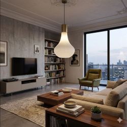 Lámpara Colgante de Diseño Moderno – Lista para Instalar (13x9")