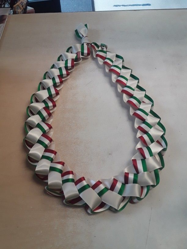 graduation ribbon Leis