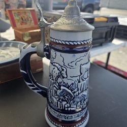 Avon Collectors Stein "Wild Country" with Pewter Lid