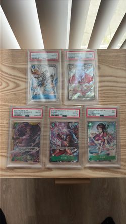One Piece & Pokémon Graded Trading Cards Lot