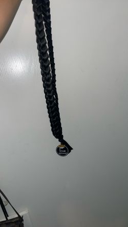 Black Graduation Braided Stole