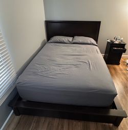 Queen Bed Frame (Mattress Included)