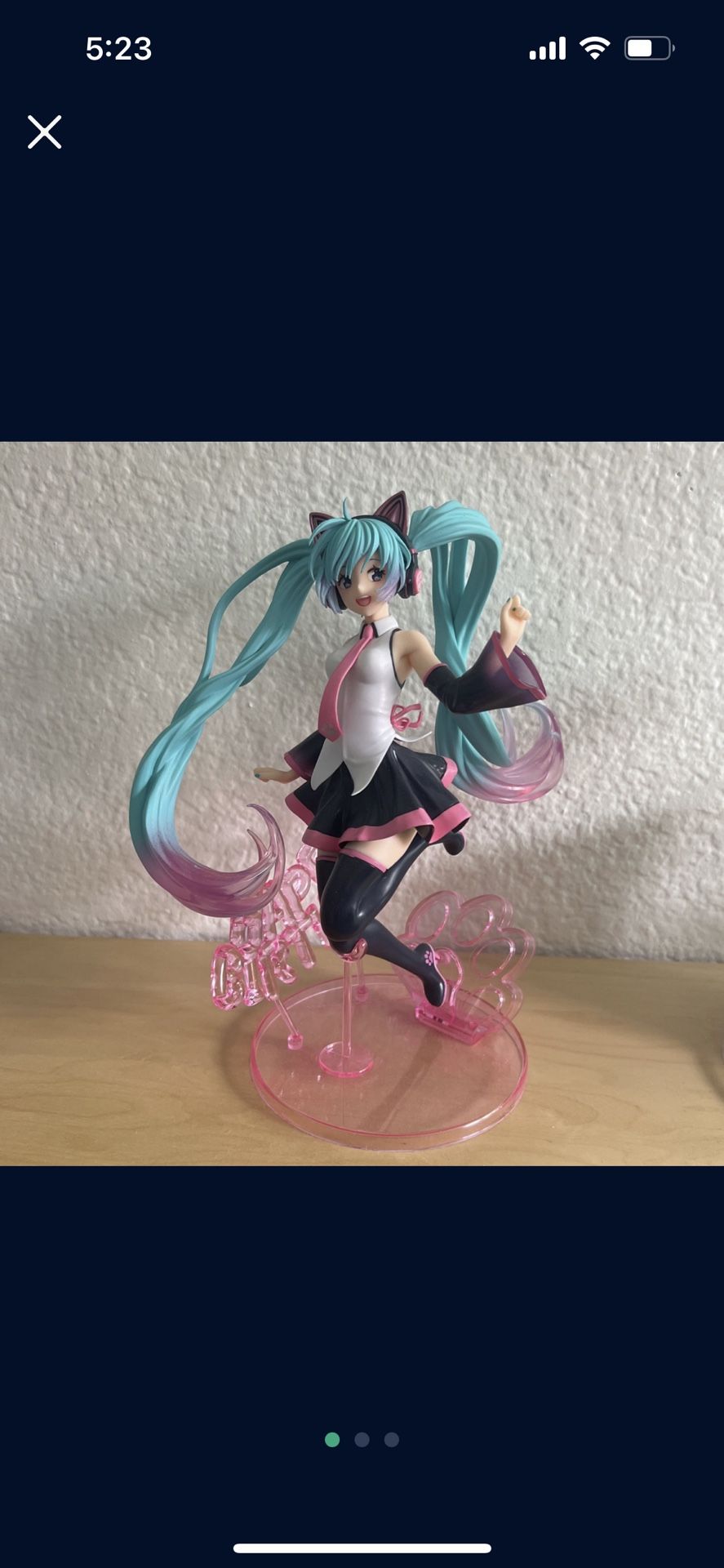 Hatsune Miku Happy Cat Birthday Figure Taito