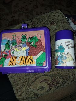 Vintage Lunch Box Dinosaurs