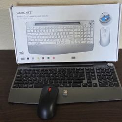 Wireless Keyboard Phone Tablet Holder Windows & Mac OS