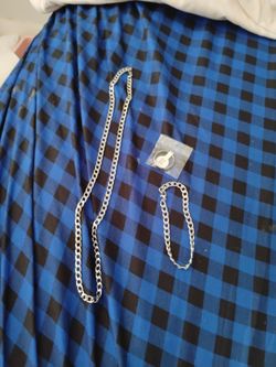 Stainless steel men's necklace, bracelet and ring