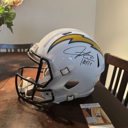 Ladainian Tomlinson HOF17 Signed Helmet