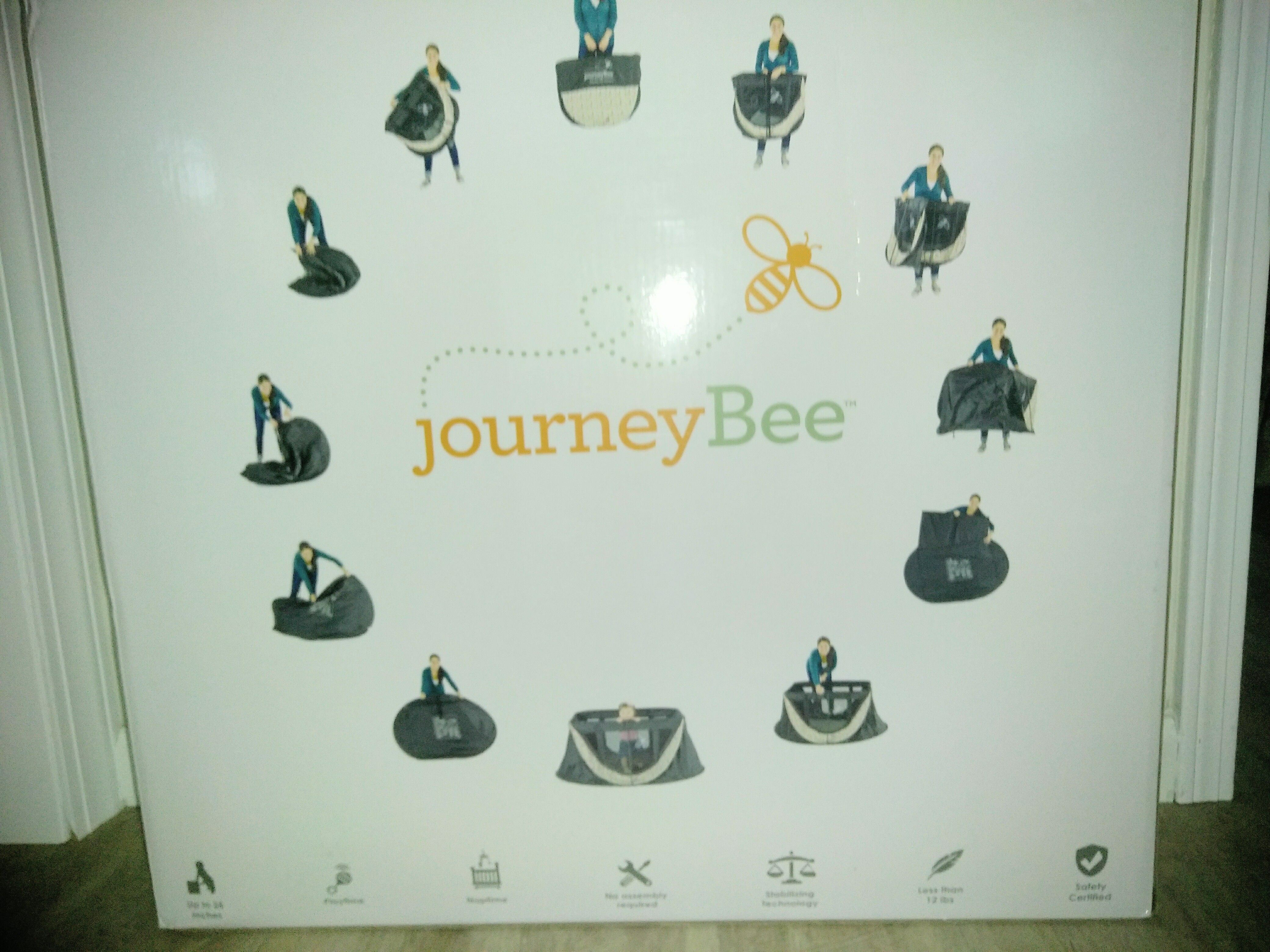 Journeybee portable outlet crib