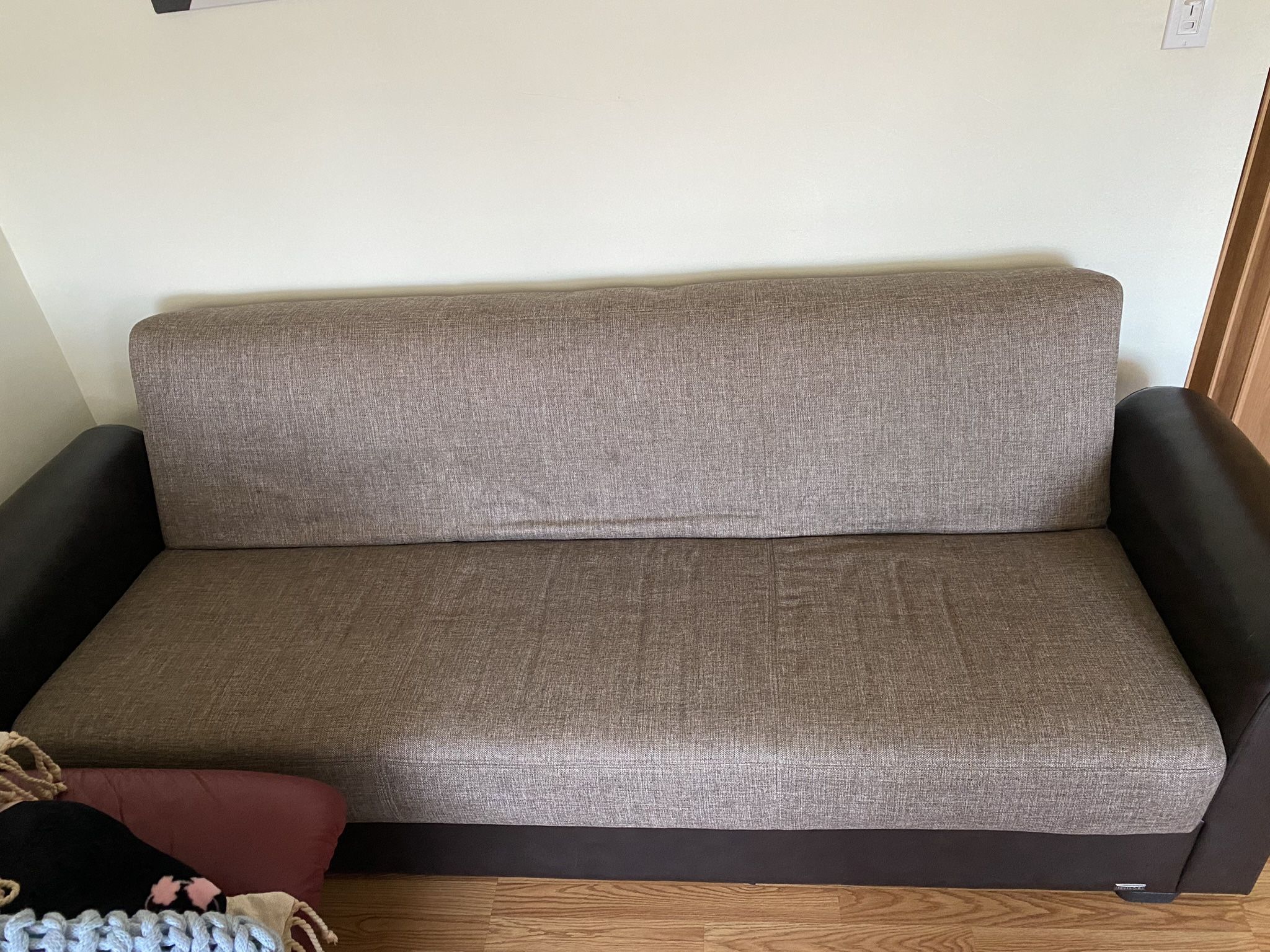 Convertible Sofa With Storage And Material Cover