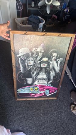 Framed poster