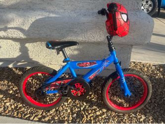 16” spiderman bike no training wheels