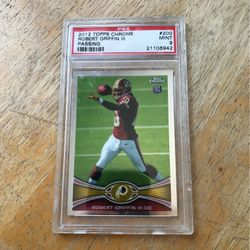 2012 Topps Chrome Robert Griffin III 3rd Passing NFL Card Washington Redskins Rookie Card TCG
