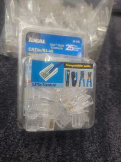 100 plus cat 5 e rj45 jacks