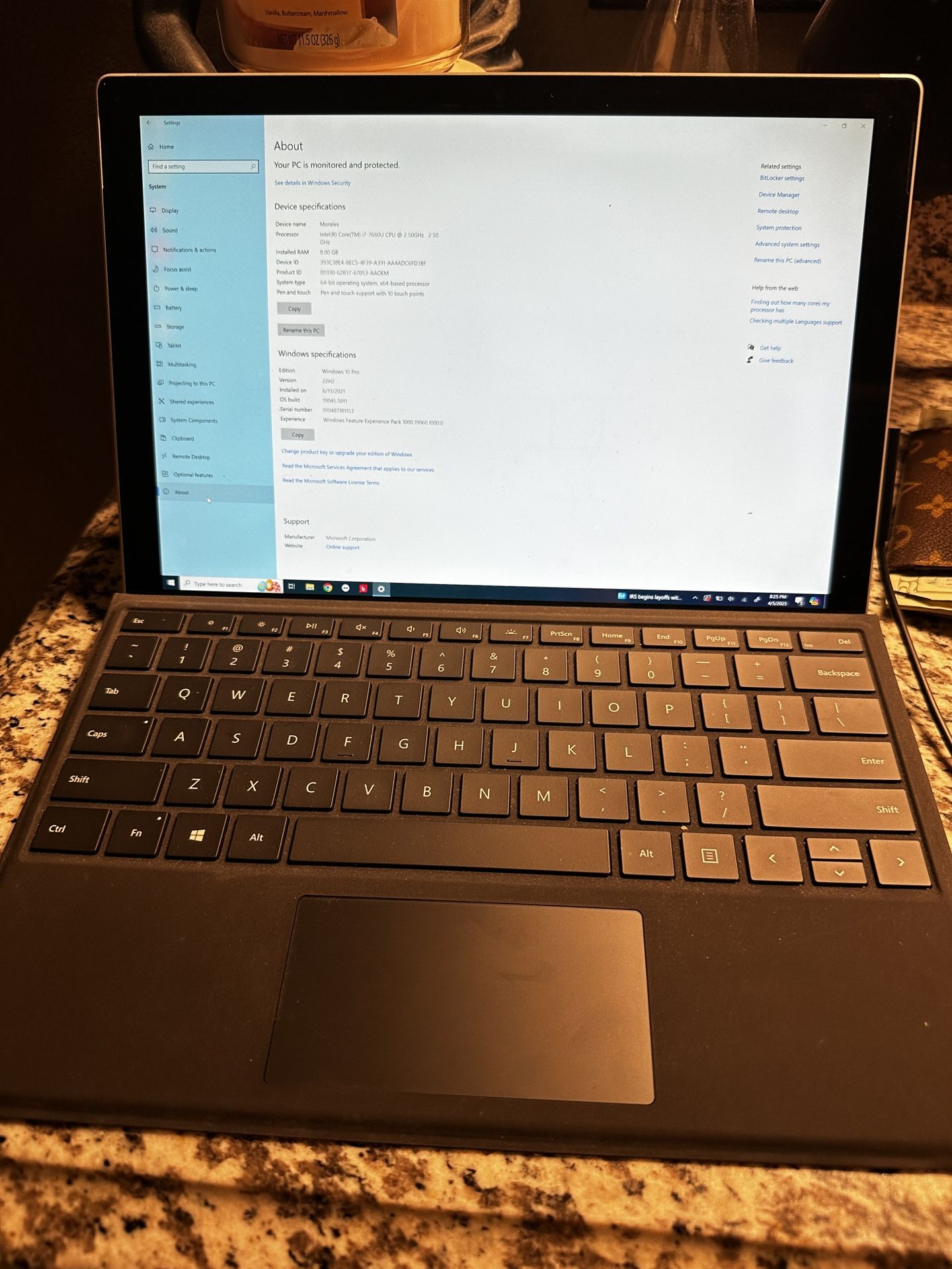surface pro i7-7660u 8gb