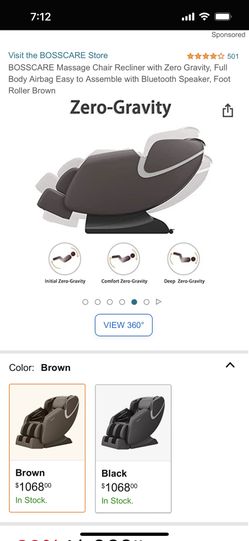 Bosscare Zero Gravity Massage Chair