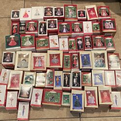 61 Lot Barbie Hallmark Ornaments 