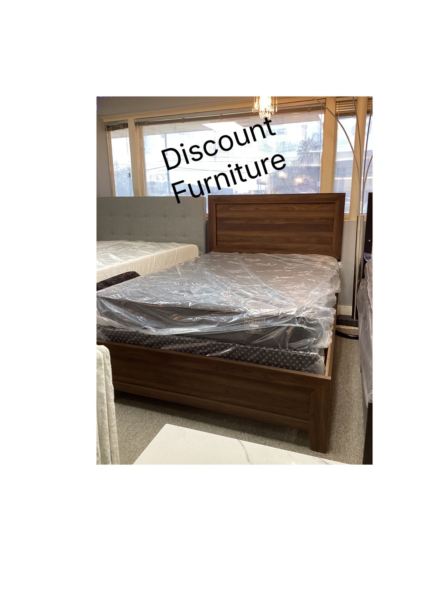 Full Size Bed With Mattresses New!