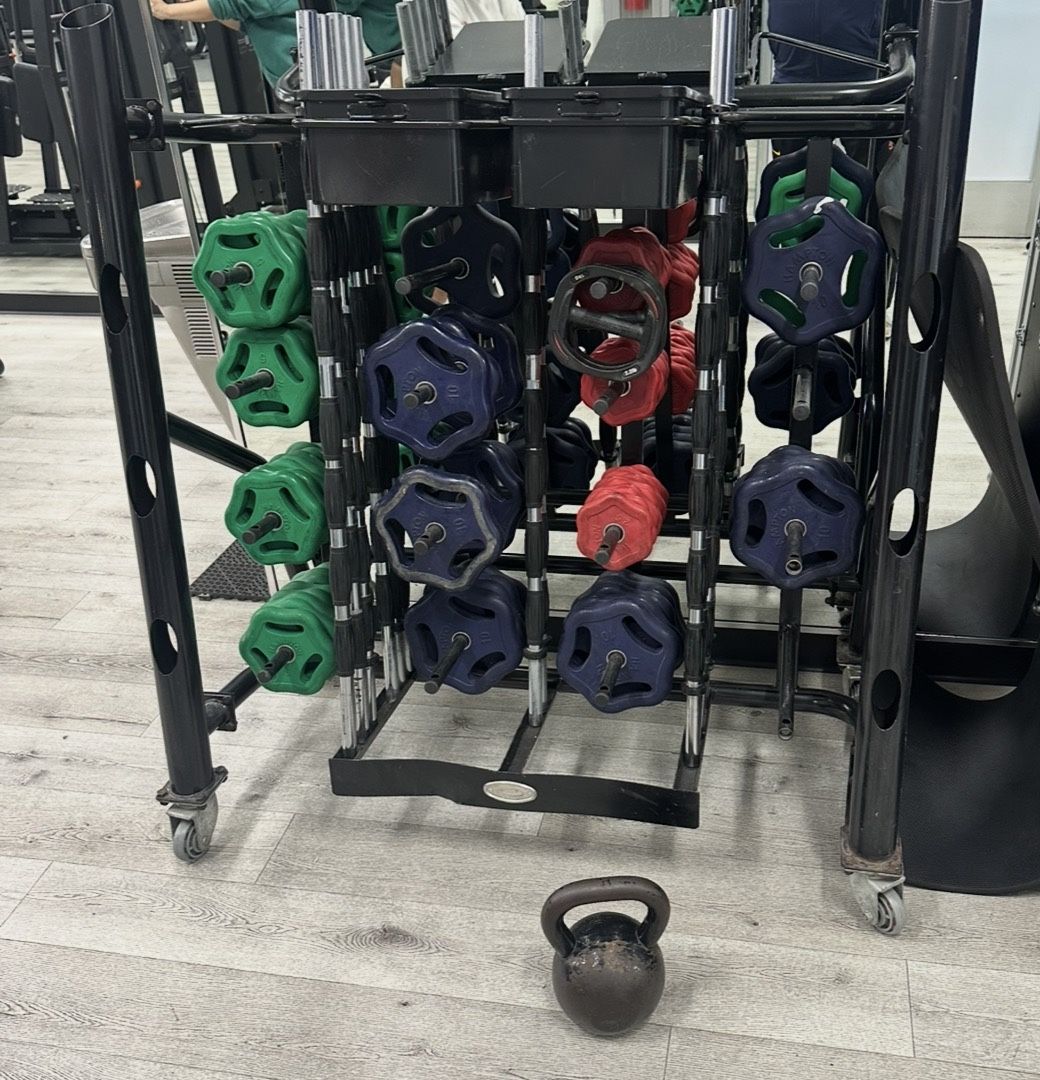 BODY PUMP WEIGHT SET WITH BARS AND WEIGHTS & RACK!!