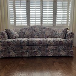 Floral sofa