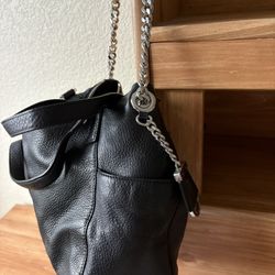 Michael Kors Black Leather Shoulder Bag
